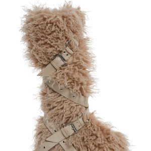 Wild Instincts Faux Fur Boots - Sand