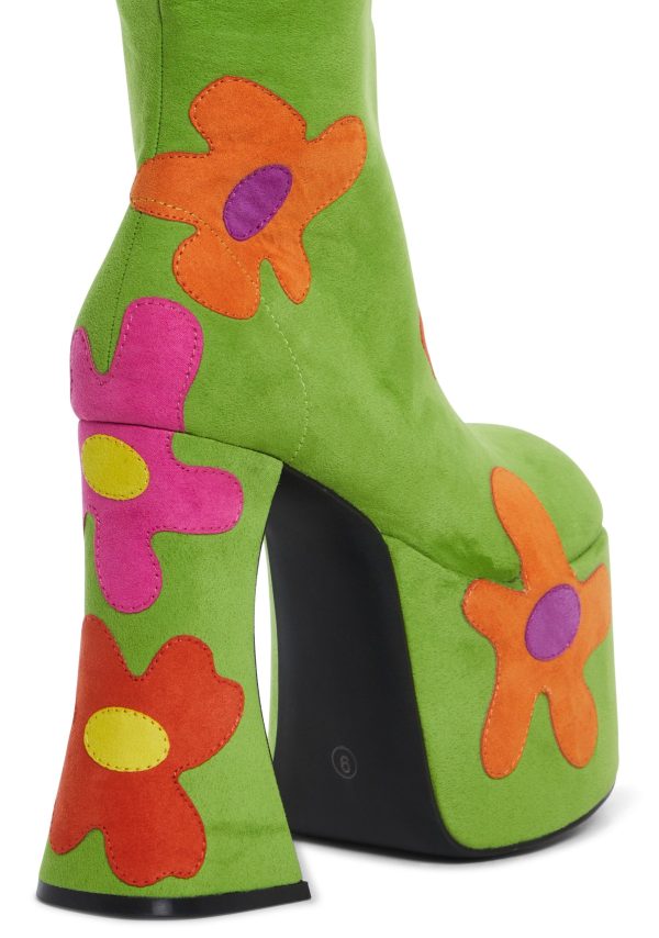 Retro Party Platform Boots - Image 2