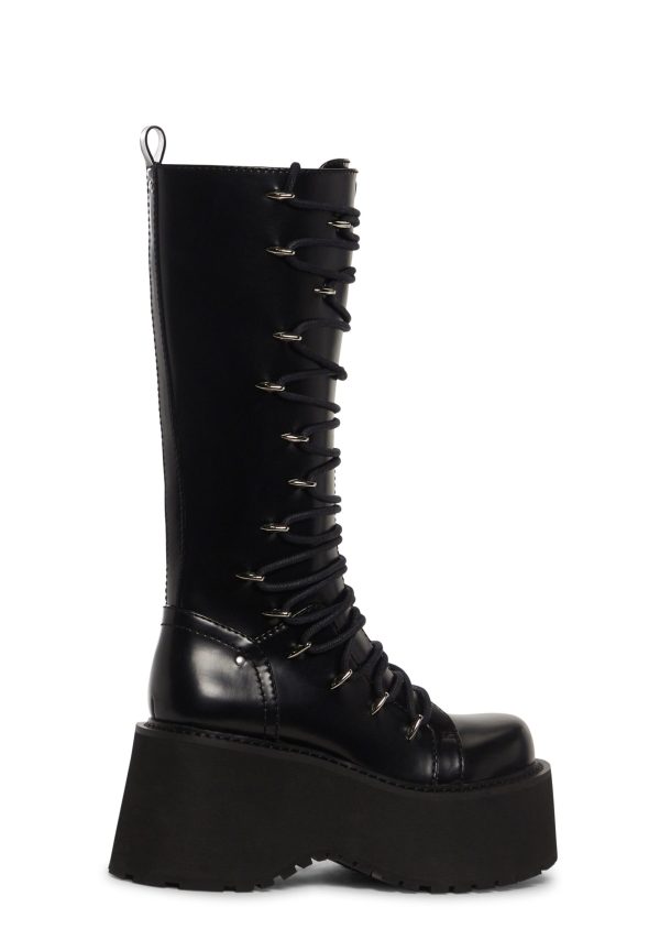 Glam Grit Knee High Boots - Image 2