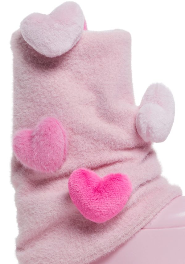 Snuggle Wonderland Platform Boots - Pink - Image 2
