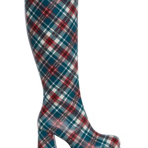 Flirty Flair Go Go Boots - Plaid