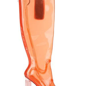 Deedee Clear Knee High Boots