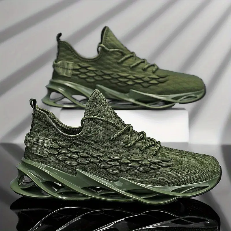 Breathable Mesh Shoes - Slip-Resistant Rubber Sole Low-Top Lace-Up Design