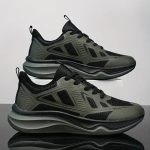 Breathable Low-Top Sports Shoes - Lightweight Fabric Upper & Durable Rubber Sole