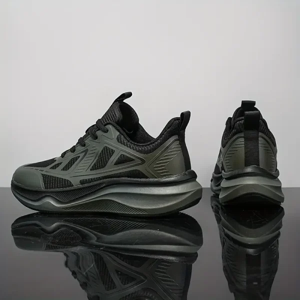 Breathable Low-Top Sports Shoes - Lightweight Fabric Upper & Durable Rubber Sole - Image 2