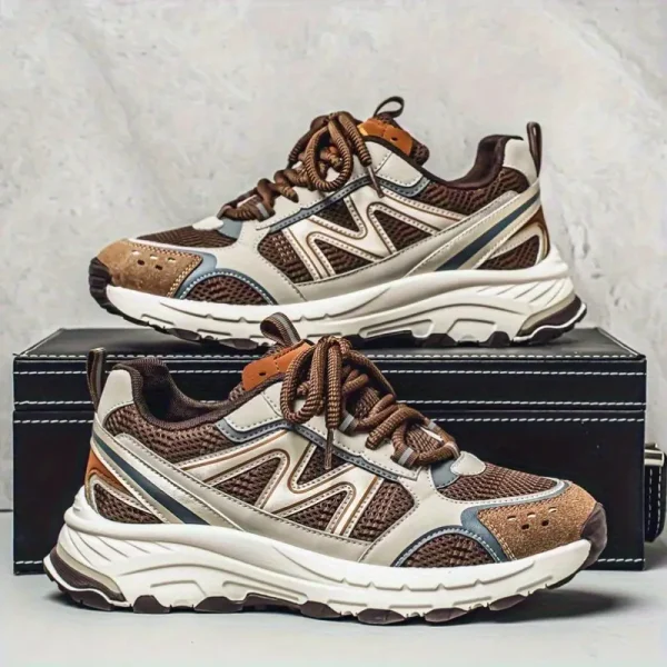 Spring and Summer Mesh Breathable Running Outdoor Fashion Leisure Students Distressed Workwear Shoes - Image 2