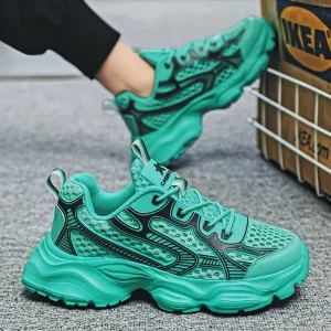 Breathable Mesh Low-Top Running Shoes - Lightweight Cushioned Sole