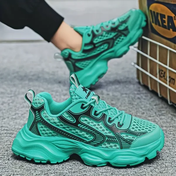 Breathable Mesh Low-Top Running Shoes - Lightweight Cushioned Sole
